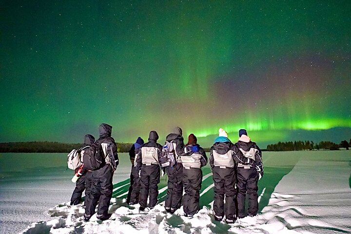 Snowmobile Aurora Hunt to a Lakeside Cottage near Rovaniemi (3/6)