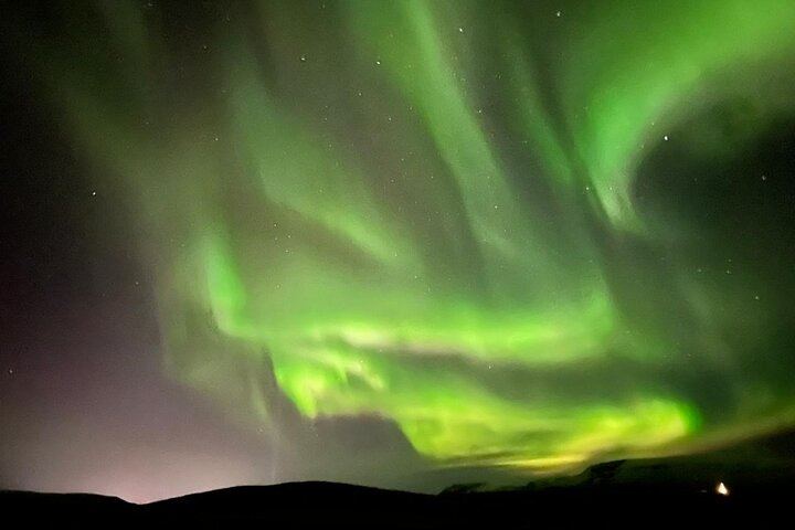 Aube boréale : excursion de groupe à Reykjavík avec un photographe dédié (1/9)