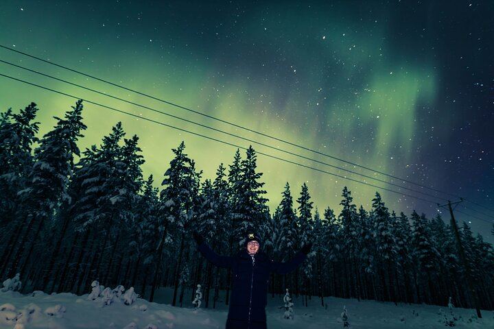 Drei-Stunden-Nordlichttour ab Rovaniemi mit Lagerfeuer und Grillen (11/12)