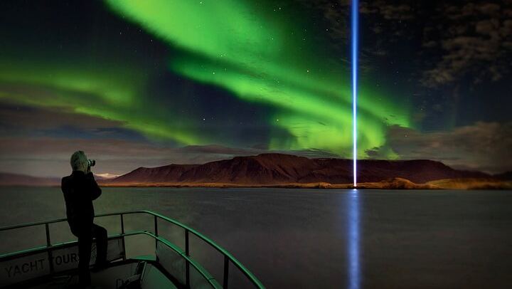 Croisière à bord du yacht Harpa (capacité maximale de 35 personnes) pour observer les aurores boréales, au départ de Reykjavik (1/12)