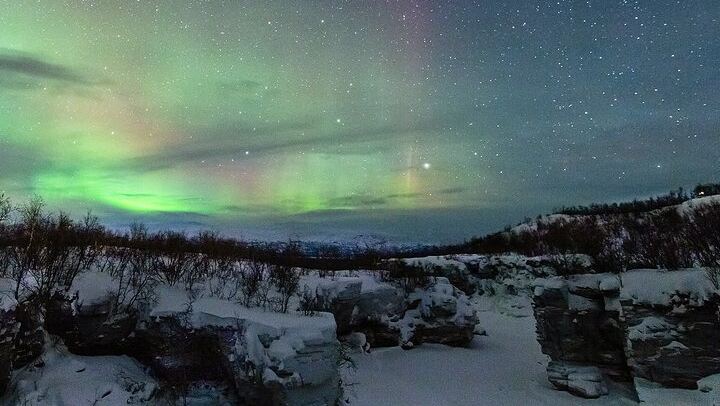 Abisko Aurora Tour from Kiruna with a Three Course Dinner