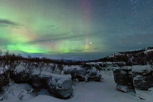 Abisko Aurora Tour from Kiruna with a Three Course Dinner