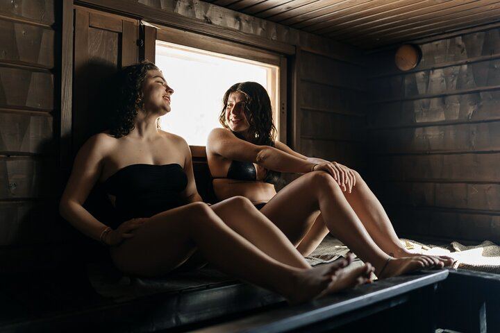 Private Arctic Forest Sauna and Jacuzzi with Northern Lights and BBQ (1/4)