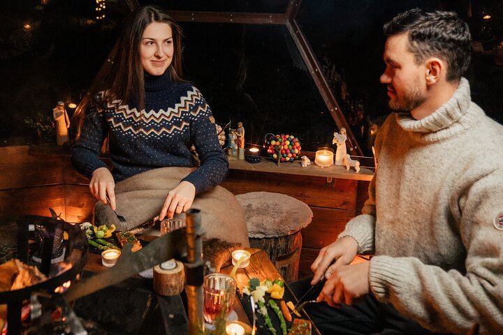 Private Glass Igloo Dinner and Aurora Safari by Snowmobile or ATV (11/12)