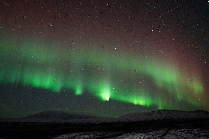 Busreise von Reykjavík zur Beobachtung des Nordlichts mit WLAN, Toilette und heißer Schokolade (9/9)