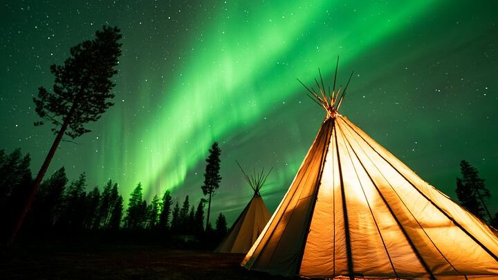 Chasse aux aurores en minibus au départ de Rovaniemi, avec feu de camp, barbecue lapon et transfert (4/10)