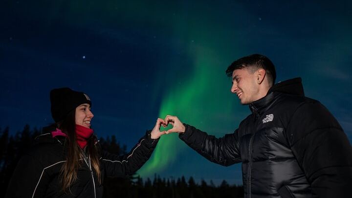 Chasse aux aurores en minibus au départ de Rovaniemi, avec combinaison thermique, durée de 4 à 6 heures (3/12)