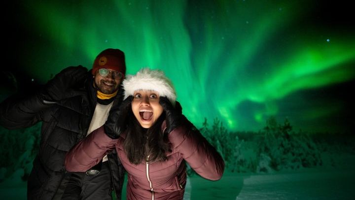 Rovaniemi Aurora Hunt with Money Back Guarantee and Free Photos