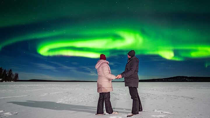 Geld-zurück-Garantie: Busfahrt von Rovaniemi nach Aurora mit kostenlosen Fotos (1/12)