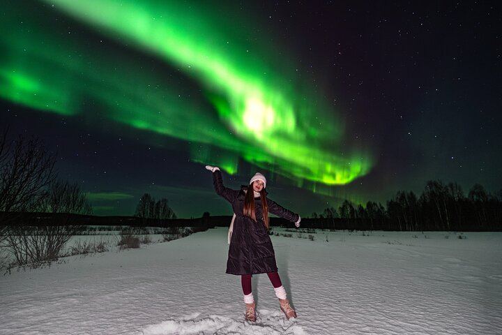 Geld-zurück-Garantie: Busfahrt von Rovaniemi nach Aurora mit kostenlosen Fotos (8/12)