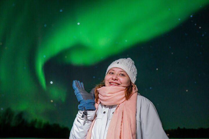 Chasse aux aurores en minibus au départ de Rovaniemi, avec combinaison thermique, durée de 4 à 6 heures (9/12)