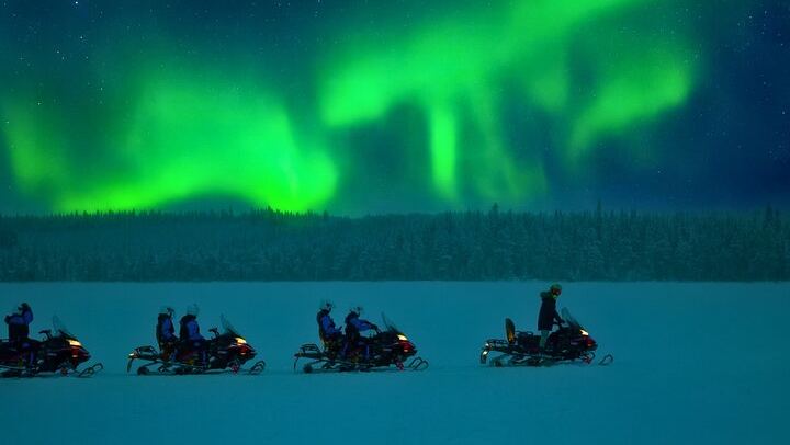 Snowmobile Safari and Northern Lights from Rovaniemi on Private Land (1/8)