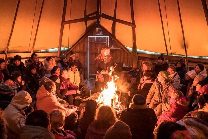 Night Reindeer Sledding with Camp Dinner and a Chance of Aurora (6/12)