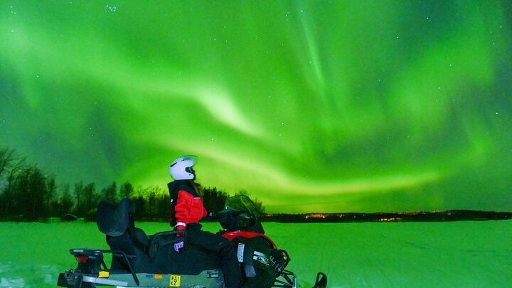 Guided Snowmobile Aurora Search from Santa Claus Village, Rovaniemi