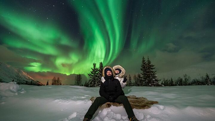 Tromso Aurora Magic Tour by Bus with Professional Photos