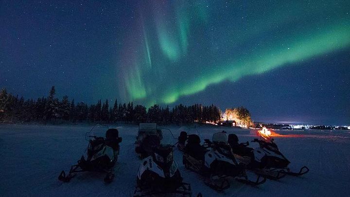 Snowmobile Aurora Expedition from Kiruna with a Lappish Dinner (1/8)