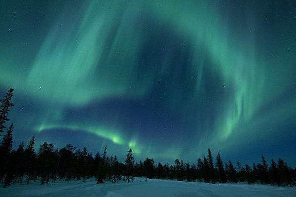 Snowmobile Aurora Expedition from Kiruna with a Lappish Dinner