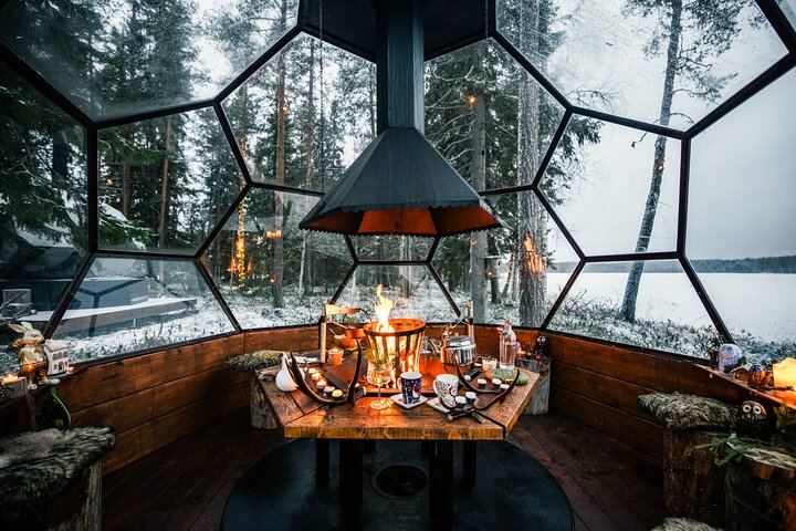 Das Arctic Conservatory: Ein privates Abendessen am Seeufer und eine Schneemobil-Safari (2/12)