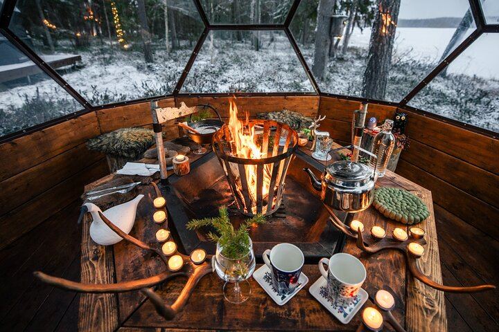 Private Glass Igloo Dinner and Snowmobile Safari under the Aurora, Rovaniemi (2/12)