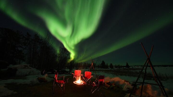 Yellowknife Aurora Camp with Heated Site and Free Photography