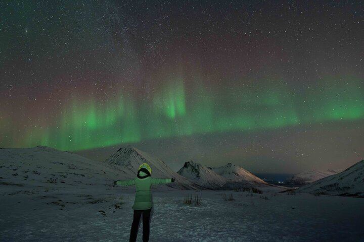Aurores boréales à Tromsø, avec feu de camp, saucisses de renne et séances photos (7/12)
