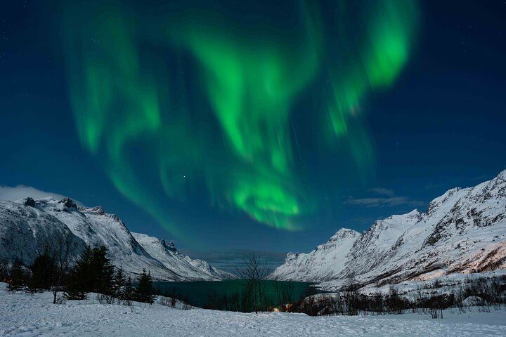 Aurores boréales à Tromsø, avec feu de camp, saucisses de renne et séances photos (4/12)