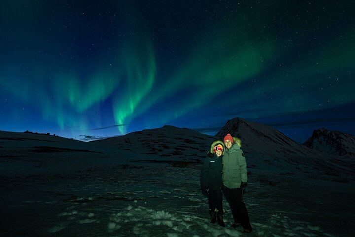 Aurores boréales à Tromsø, avec feu de camp, saucisses de renne et séances photos (9/12)
