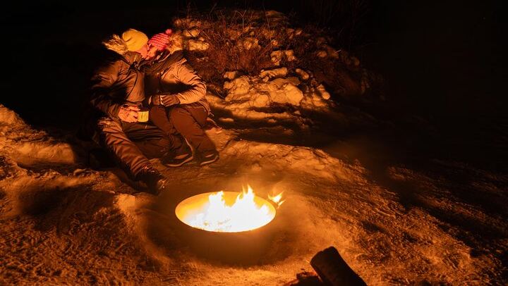 Aurores boréales à Tromsø, avec feu de camp, saucisses de renne et séances photos (1/12)