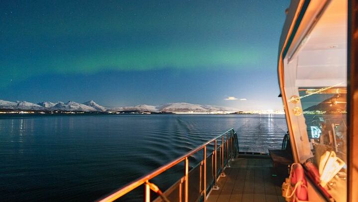 Tromso Aurora Cruise with a Three Course Dinner on Board